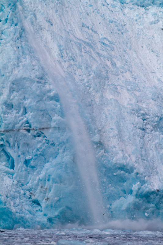 Aialik Glacier Calving Into Ocean